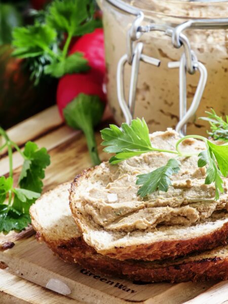 Chicken Liver Pate served on French bread