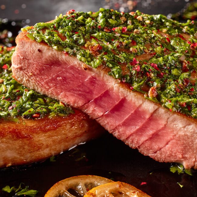 Seared Herb-Crusted Tuna Steaks